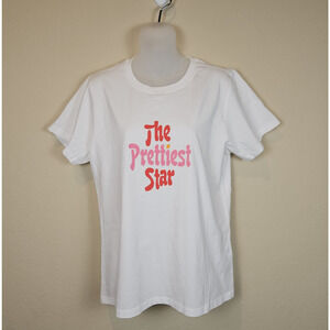 BELLA FREUD T-Shirt Prettiest Star Short Sleeve Organic Cotton Unisex Size XL